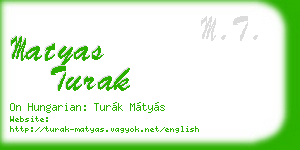 matyas turak business card