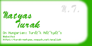 matyas turak business card